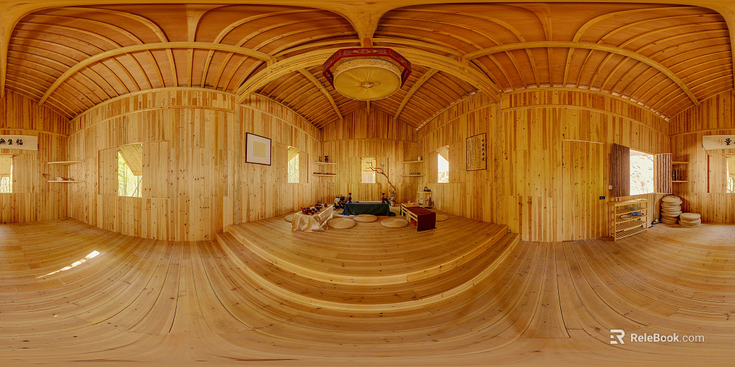 Indoor Chalet Tea Room Day HDR texture