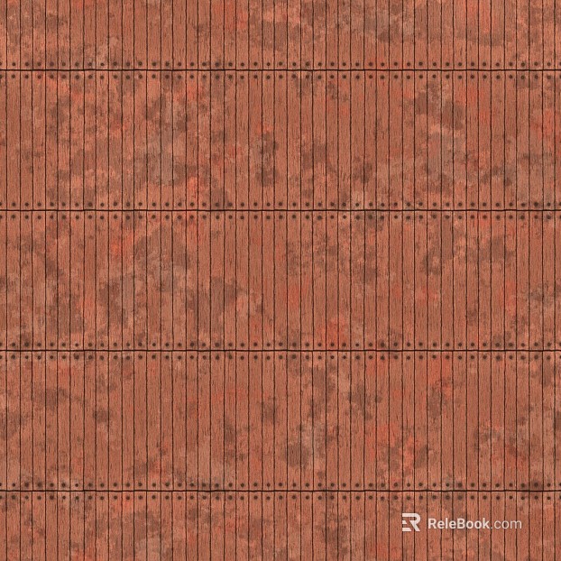 Red-brown dilapidated wood wall finish texture