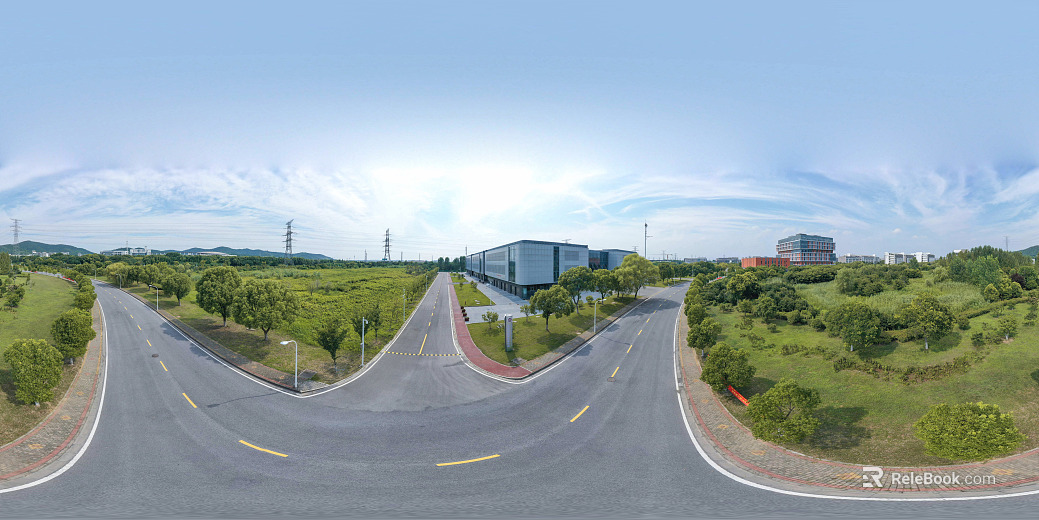Outdoor Street Suburban Daytime HDR texture