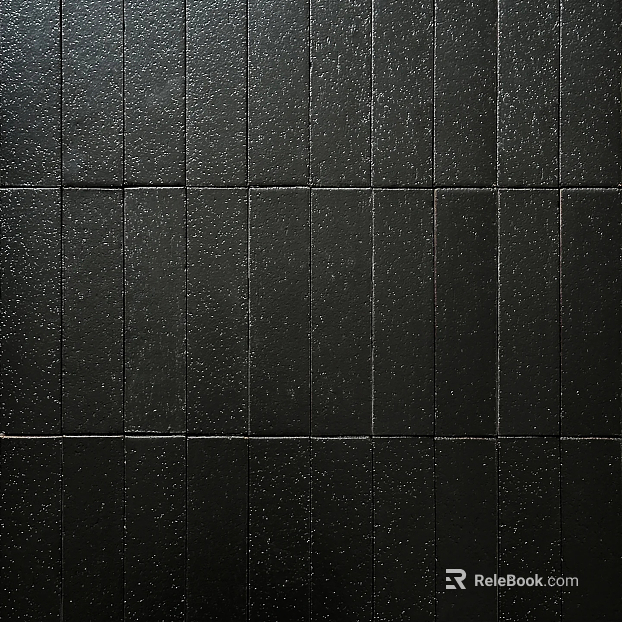 Tile Black Vertical Strip Small Brick Kitchen Bathroom Small Brick Art Brick texture