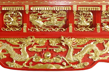 Wood carved dragon gold texture (ID:ffajg05781)