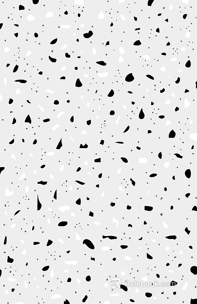 terrazzo black and white particles concave and convex seamless texture