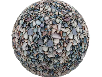 Pebbles PBR texture (ID:ffach514044)