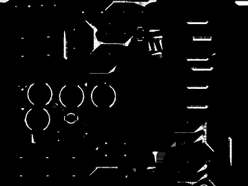 Black and white mechanical-style bump map texture (ID:ffaeh809046)