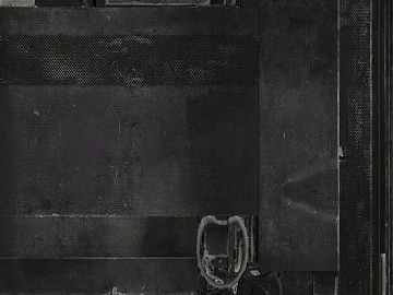 Industrial wind black distressed metal machinery panel texture (ID:ffaeh943886)