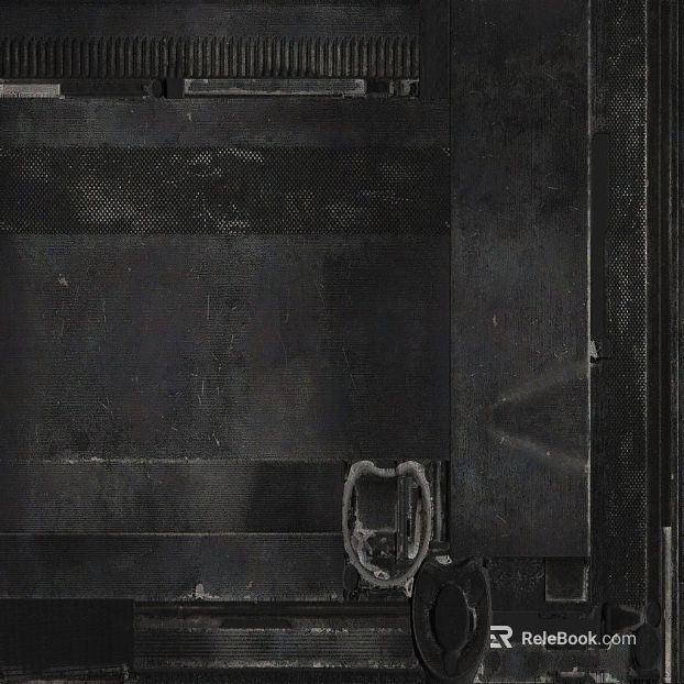 Industrial wind black distressed metal machinery panel texture